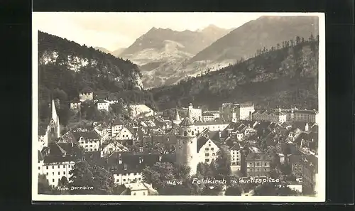 AK Feldkirch, Panorama m. Gurtisspitze