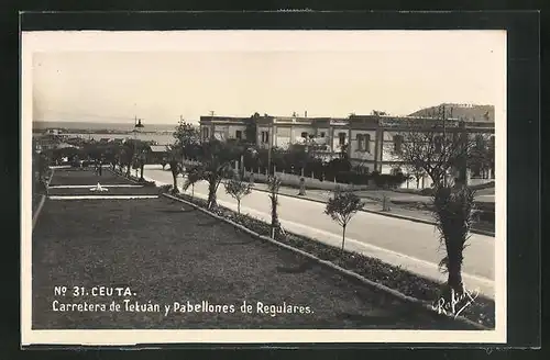 AK Ceuta, Carretera de Tetuan y Pabellones de Regulares