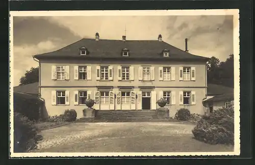 AK Neulingen / Enz, Grossherzogin Luise Haush. Schule der Bad. Landwirtschaftskammer Schloss Bauschlott, Hauptansicht