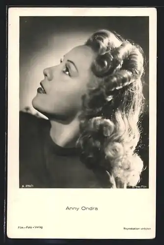 AK Schauspielerin Anny Ondra im Seitenprofil