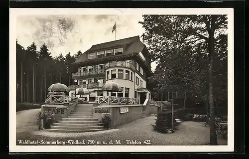 AK Wildbad, Waldhotel Riexinger auf dem Sommerberg