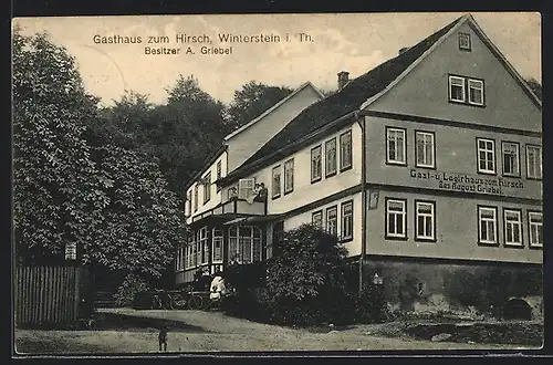 AK Winterstein i. Th., Gasthaus zum Hirsch