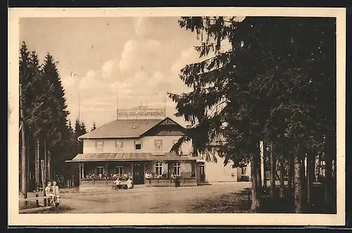 AK Langenbuch, Gasthaus Waldrestaurant, Bes. A. Sachs