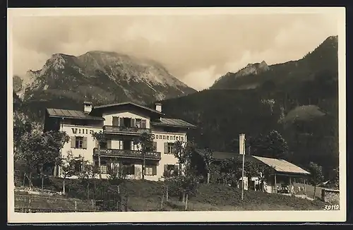 AK Königssee /Ob. Bayern, Hotel-Villa Sonnenfels