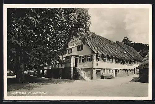 AK Ehlenbogen, Gastwirtschaft Mittlere Mühle, Bes. J. Weidenbach