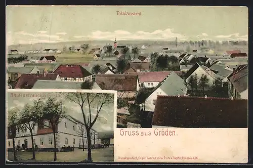 AK Gröden, Gasthof Rautenstrauch, Teilansicht
