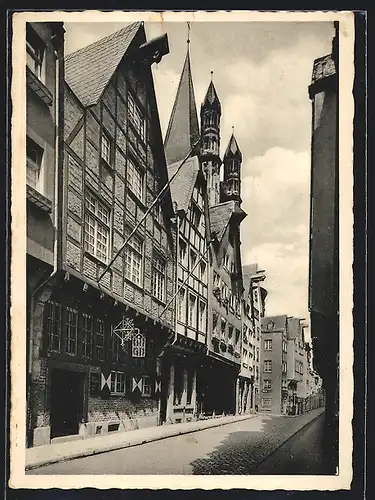 AK Köln, Altkölner Weinzäpferhaus Em Langen Büggel, Buttermarkt 43, Bes. Jos. Renard