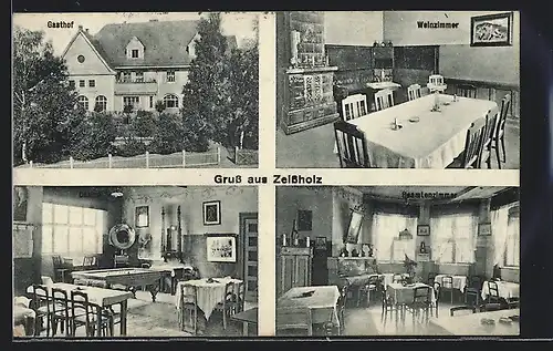 AK Zeissholz, Gasthof, Weinzimmer, Beamtenzimmer