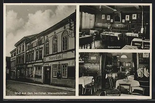 AK Treffurt /Werra, Hotel zum Stern, Rathausstrasse 3, Gastzimmer