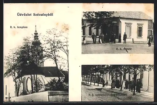 AK Szécsény, R. k. templom, R. k. szövetkezet üzleti wpülete