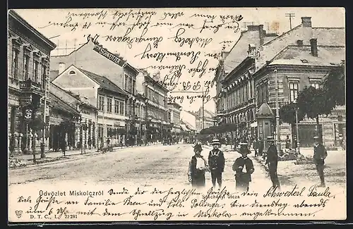 AK Miskolcz, Szechenyi utcza