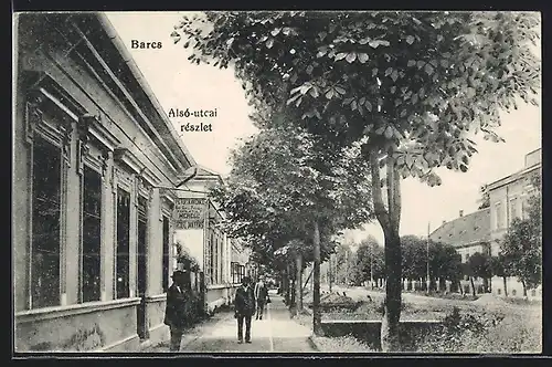 AK Barcs, Also-utcai reszlet