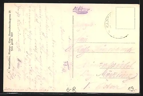 AK Vasdobra, Karl Ziegers Handlung, Orts-Kirchen, Ortsansicht