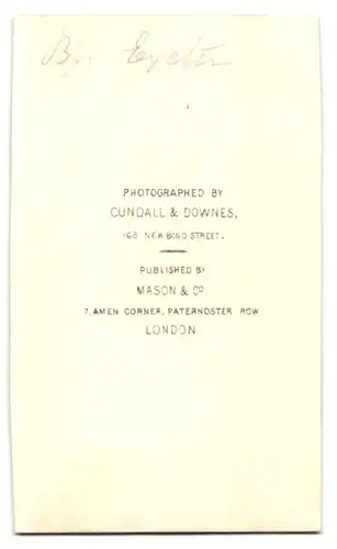 Fotografie Cundall & Downes, London, Henry Phillpotts Henry of Exeter, Bischof von Exeter, längster Bischof Englands