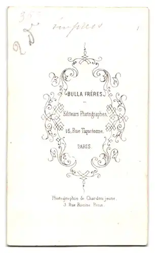 Fotografie Bulla Freres, Paris, Portrait Eugenie von Montijo, Kaiserin von Frankreich mit Krone