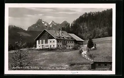 AK Radstadt, Seitenalpe mit Dachstein