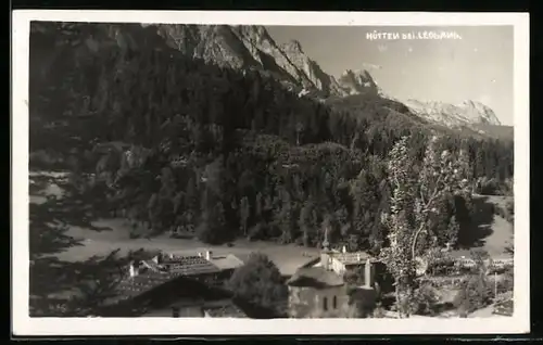 AK Hütten bei Leogang, Teilansicht mit Kirche