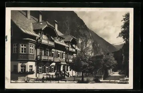 AK Bad Gastein, Hotel Grüner Baum