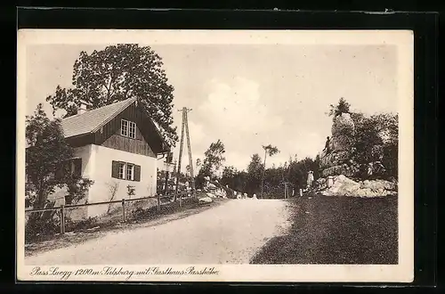 AK Pass Luegg, Ortspartie mit Gasthaus Passhöhe