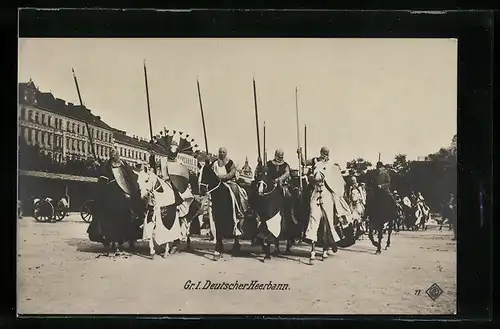 AK Kaiserhuldigungs-Festzug, Gr. I. Deutscher Heerbann