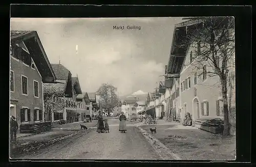 AK Golling, Strassenpartie im Ortskern