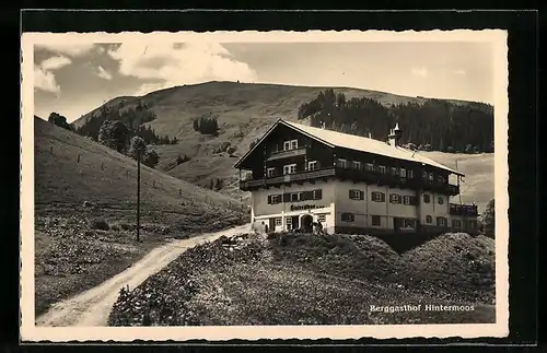AK Saalfelden a. Stein. Meer, Weg zum Berggasthof Hintermoos