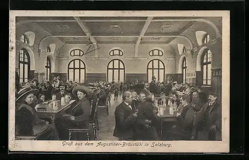 AK Salzburg, Gasthaus Augustiner-Bräustübl