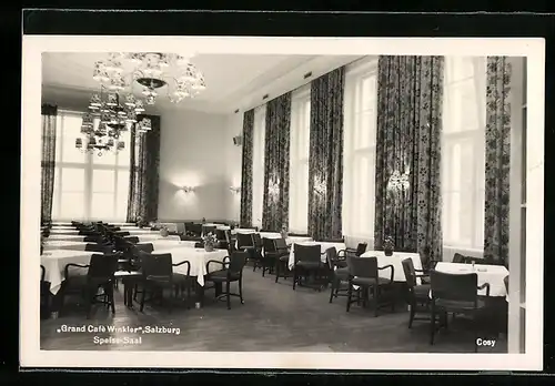 AK Salzburg, Grand Café Winkler, Speisesaal