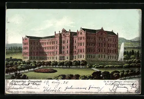 AK Eisenstadt, An der K. u. k. Militär-Unterrealschule