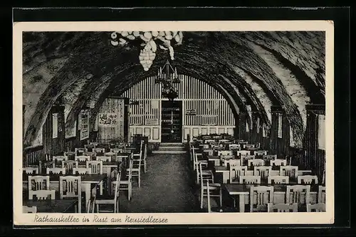 AK Rust a. Neusiedlersee, Blick in den Rathauskeller