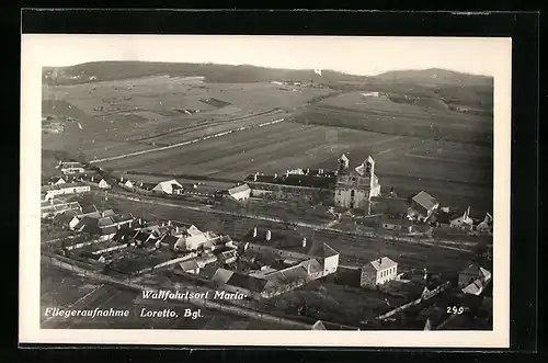 AK Maria-Loretto, Ortsansicht bei Tag, Fliegeraufnahme