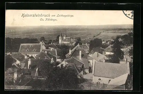 AK Kaisersteinbruch am Leithagebirge, Ortsansicht bei Sonnenlicht