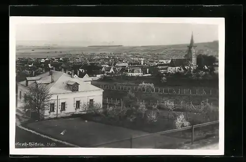 AK Gross-Höflein, Teilansicht mit Kirche