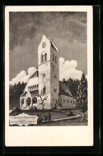 AK Weppersdorf, Darstellung der Kirche