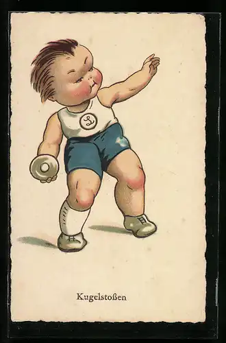 AK Leichtathlet beim Kugelstossen