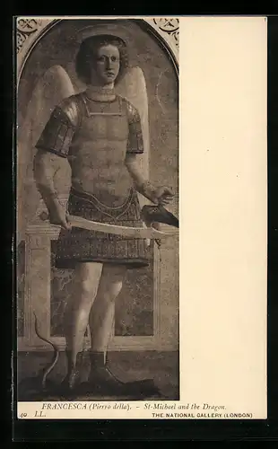 Künstler-AK St-Michael and the Dragon