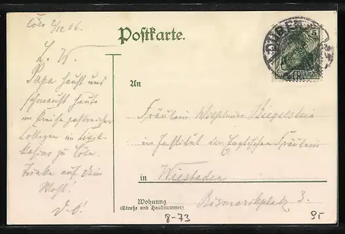 Künstler-AK Breitenbach, Breitenbacher Auslese von 1906, Mann mit Fernrohr, Reklame für Wein