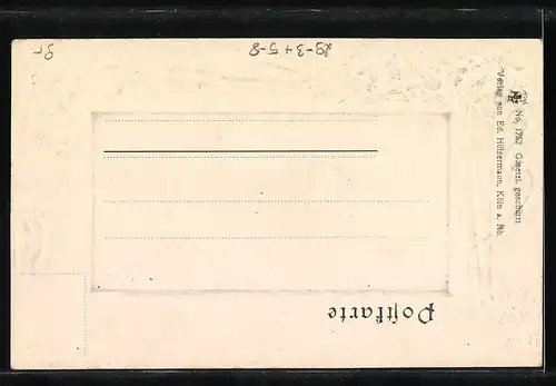 Passepartout-Lithographie Köln a. Rh., Blick auf den Dom