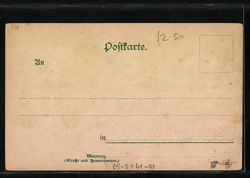 Passepartout-Lithographie Hamburg, Segelschiffe und Dampfer am Hafen bei Sonnenaufgang