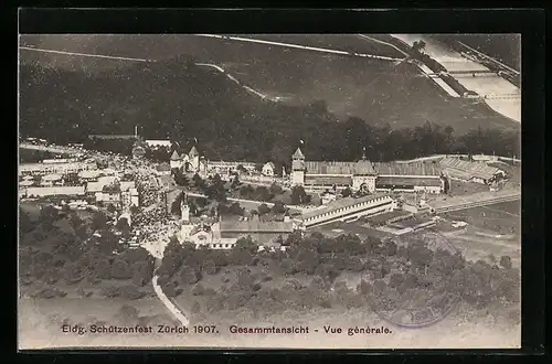 AK Zürich, Eidg. Schützenfest 1907, Gesamtansicht