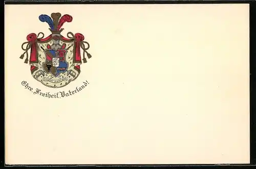 Künstler-AK Berlin, Studentenwappen der Obotritia