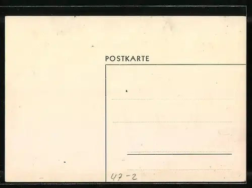 AK Studentenwappen, Absolvia März 1936, Ortspartie und Wappen