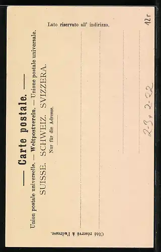 AK Der letzte Postillon vom Gotthard