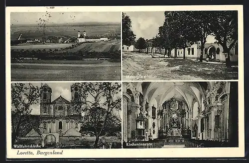 AK Loretto, Hauptplatz, Wallfahrtskirche, Kircheninneres
