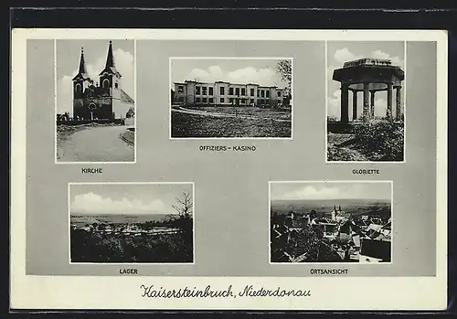 AK Kaisersteinbruch, Offiziers-Kasino, Gloriette und Lager