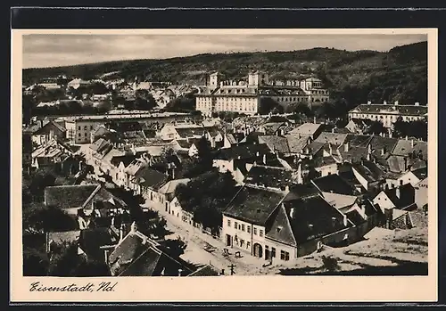 AK Eisenstadt, Teilansicht aus der Vogelperspektive