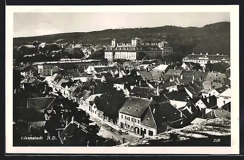 AK Eisenstadt, Blick auf die Häuser der Stadt