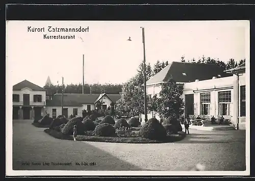 AK Tatzmannsdorf, Kurrestaurant mit Kurgästen
