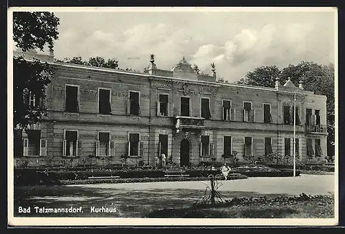 AK Bad Tatzmannsdorf, Das Kurhaus im Sonnenschein