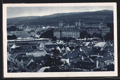 AK Eisenstadt, Ortsansicht mit dem Schloss